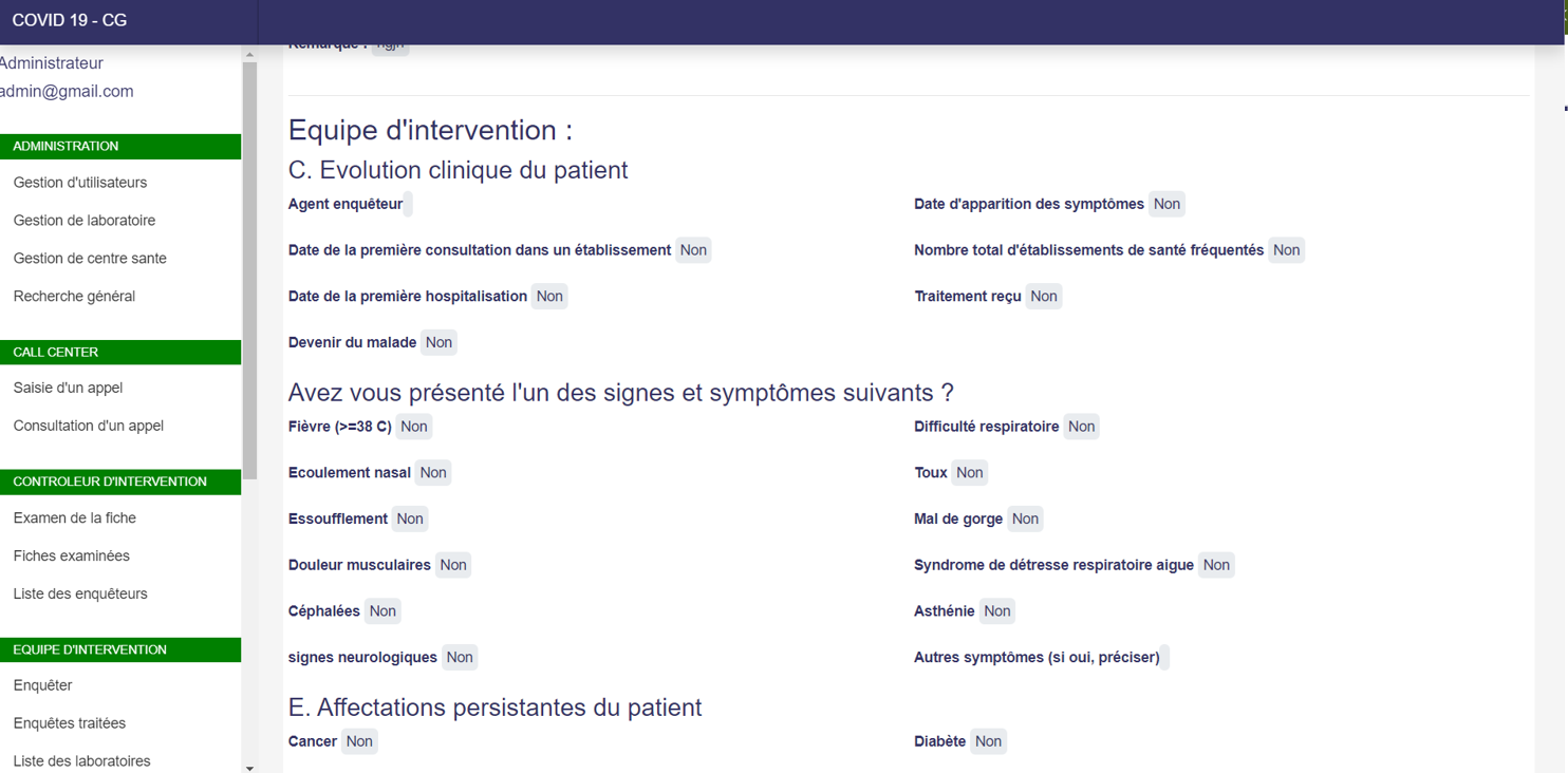 Centre d'Opérations d'Urgence de Santé Publique 'COUSP'